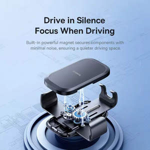 <span class=keywords><strong>Baseus</strong></span>-Soporte de metal para teléfono de coche, soporte de ventilación de aire para teléfono móvil iPhone, Xiaomi, Samsung, Huawei, Realme - Product Image 6