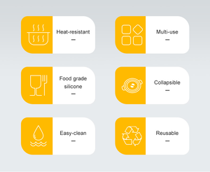 Revêtement en silicone de qualité alimentaire LFGB FDA pour friteuse à air, pliable, réutilisable, plateau de cuisson, panier de drainage d'huile, rond, logo personnalisé - Product Image 4