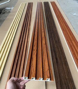 Hiện đại hạt gỗ WPC PVC nhựa tường ốp không thấm nước trang trí nội thất Bảng điều khiển cho khách sạn biệt thự căn hộ phòng tập thể dục - Product Image 3