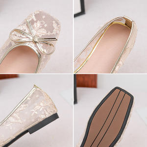 Chaussures plates pour femmes, <span class=keywords><strong>taille</strong></span> 44, respirantes, décontractées, avec nœud papillon, pour l'été - Product Image 6