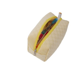 Bolsa de Maquiagem Texturizada JOYSUN com Logo Personalizado, Organizador Portátil de Material Escolar, Estojo Cosmético - Product Image 4