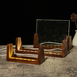 आधुनिक इलेक्ट्रिक वाइन की बोतल नाइट धारक का नेतृत्व प्रकाश स्रोत यूएसबी प्लग-इन गर्म सफेद रंग ठोस लकड़ी का आधार घर के लिए क्रिस्टल बॉल - Product Image 5