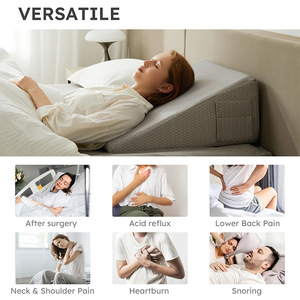 Coussin triangulaire ergonomique en mousse à mémoire de forme Du Babo pour le sommeil, le soulagement du reflux et les soins postopératoires - Product Image 4