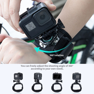 <span class=keywords><strong>Support</strong></span> de <span class=keywords><strong>poignet</strong></span> rotatif à 360 degrés HONGDAK pour caméra <span class=keywords><strong>GoPro</strong></span>, style gant, avec vis - Product Image 3