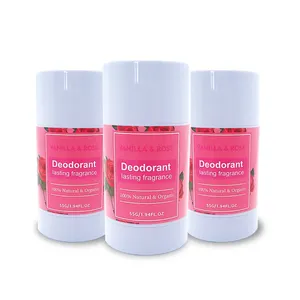 Wholesale Natural Smell Remove Aluminum Free Anti Perspirant Deodorant Lasting Fragrance Rose Underarm Deodorant Stick