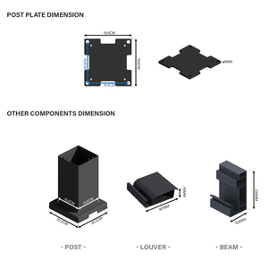 Pérgola Bioclimática de Aluminio <span class=keywords><strong>para</strong></span> Jardín, Montada en Pared, 3x3m, Impermeable, con Persianas, Tamaño Personalizado, Prestige OEM - Product Image 6