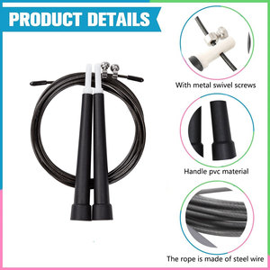 <span class=keywords><strong>Corde</strong></span> <span class=keywords><strong>à</strong></span> <span class=keywords><strong>sauter</strong></span> de qualité professionnelle <span class=keywords><strong>à</strong></span> longueur réglable pour enfants et adultes - Idéale pour la salle de sport, l'école, la cour ou l'<span class=keywords><strong>exercice</strong></span> <span class=keywords><strong>à</strong></span> domicile - Product Image 3