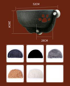 Caverna per gatti al coperto in stile ciambella con superficie quadrata in feltro amaca letto per gatti e <span class=keywords><strong>Tunnel</strong></span> per animali domestici - Product Image 6