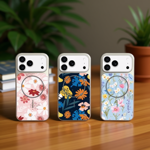 Custodia Magnetica Anti-Caduta con Design Floreale per iPhone 17 Pro - Product Image 2