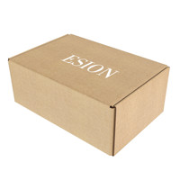 Emballage en carton ondulé personnalisé pour boîtes à papier d'ordinateur, design simple avec poignée