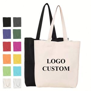 Sac fourre-tout en toile personnalisé, sac promotionnel réutilisable, sacs de shopping personnalisables avec logo - Product Image 1