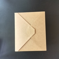 Boîte d'emballage jetable en papier kraft personnalisable pour traiteur Boîte épaissie de restauration rapide à emporter Salade de poulet frit Autres gratuits