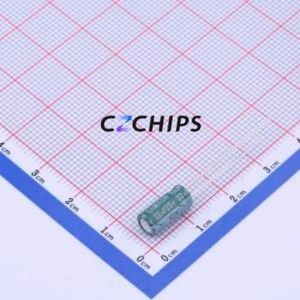 Condensador Electrolítico de Aluminio de Montaje Pasante EGF226M1ED11RR, Componente de Montaje Pasante (THT), D5xL11mm 22uF 20% 25V 2mm - Product Image 1