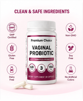 Capsules de probiotiques pour femmes avec lactobacilles et prébiotiques pour le bien-être quotidien des femmes OEM ODM
