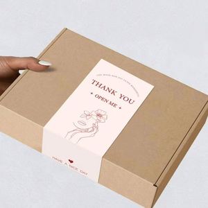 Autocollants adhésifs permanents pour entreprises, étiquettes personnalisées pour boîtes de livraison, autocollants en vinyle - Product Image 2