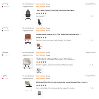 Nouvelle Chaise de Bureau Exécutive Moderne au Design Minimaliste, Entièrement en Maille Respirante, Accoudoirs Réglables, Base Coulissante, Chaise de Formation