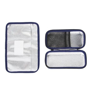 SANJIN 2026 Nouvelle sacoche isotherme portable noire étanche pour insuline avec fermeture éclair et compartiment pour glace EVA pour médicaments - Product Image 6