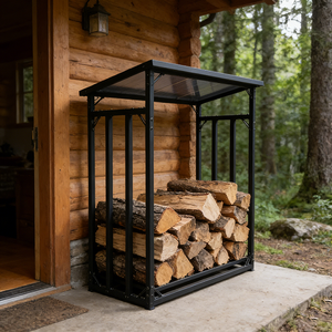Support à bûches en métal résistant aux intempéries, antirouille, grande capacité, organisateur <span class=keywords><strong>de</strong></span> <span class=keywords><strong>bois</strong></span> pour la maison, le jardin, la terrasse, le foyer, support à <span class=keywords><strong>bois</strong></span> <span class=keywords><strong>de</strong></span> <span class=keywords><strong>chauffage</strong></span> - Product Image 2