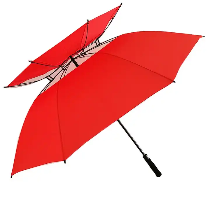 Windproof Golf Umbrella Large Size Air Vented For Outdoor