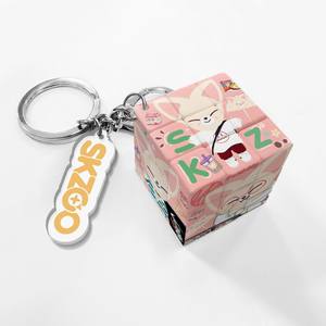 Nuovo Portachiavi Digitale in PVC Impermeabile con Stampa a Incisione, Tema KPOP Cartoon Stray Kids SKZ Mini per 's <span class=keywords><strong>Cube</strong></span> - Product Image 2