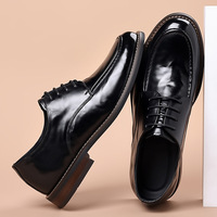Übergrößen Herren Oxford Schnürschuhe mit Weitem Schaft, Plateauschuhe für Business, Hochzeit und Alltag, OEM ODM Unterstützung, Großhandel