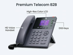 Téléphone IP PoE à écran couleur, 4 comptes SIP, voix HD, Ethernet 10/100M, téléphone de bureau VoIP - Product Image 6