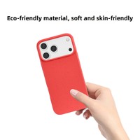 Coque de téléphone portable en TPU écologique antichoc, douce au toucher, pressée à chaud, durable, certifiée GRS pour iPhone 17 18 Pro Max