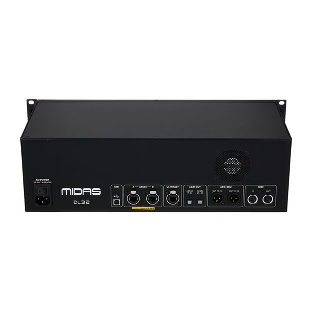 Midas DL32 Stage Box 32 Inputs and Midi In/Out for Midas M32 Series Digital Mixer Pa Sound System Stage Music Equipment