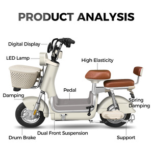 Scooter Eléctrico Little Mary de 48V, Bicicleta Inteligente de Dos Ruedas para Desplazamientos con Asientos Dobles y Canasta Delantera - Product Image 5