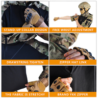 Chemise de chasse tactique à manches longues pour hommes adultes, en toile unie, respirante, à séchage rapide, antistatique et anti-poussière