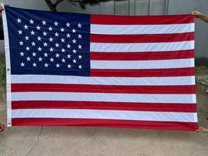 Drapeau américain extérieur 3x5 pieds en tissu Oxford, nylon robuste, étoiles brodées, rayures cousues, œillets en laiton, fanion personnalisé fabriqué aux États-Unis - Product Image 5