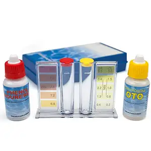 Kit Penguji Kualitas Air PH Klorin, 1 Set Aksesori Kit Penguji Hydrotool untuk Kolam Renang