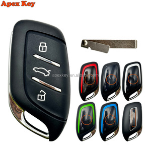 Coque de clé de voiture noire et blanche à 3 boutons pour MG MG4 MG5 MG6 ZS EV HS EHS ZX GT pour Roewe RX3 RX8 ERX5 RX5 I6 I5 - Product Image 1