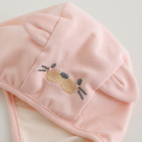 Bonnet bébé unisexe en pur coton avec motif animal, respirant et chaud pour le printemps et l'automne