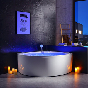 Bañera Independiente de Diseño Moderno con Burbujas de Aire, Hidromasaje para 2 Personas, Uso en Hoteles, Forma de 1.5 m de Largo, Repuesto de Acrílico - Product Image 1