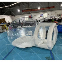 Mini maison gonflable de ballon de bulle avec la pompe et le ventilateur, tente de bulle pour les ballons de partie d'enfants clairs pour la partie à la maison