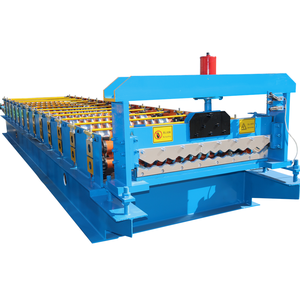 Petit pain de toiture de tôle de vague de zinc de tôle de toit de fer ondulé formant la machine à vendre la tuile faisant la machine - Product Image 4