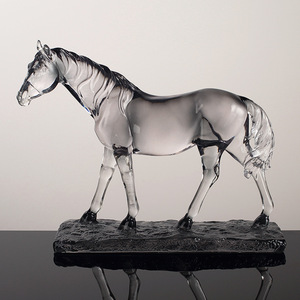 Art Horse Decoration Transparent Resin Craft Home Decor Living Room Display Animal Shape Resin <b>Statue</b> BYX8714 - Product Image 1