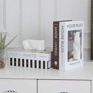 Luxe op maat gemaakte tissuebox, servetdispenser, papieren doos, houder, modieus hotel opbergdoosje, tafeldecoratie, ornamenten voor thuis. - Product Image 4