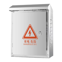 Caja de Distribución para Cámaras de Seguridad CCTV para Exteriores, con Carcasa de Acero Inoxidable Impermeable y Cerradura, Modelo 201/202/203