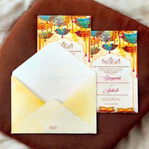 Luxus Samt Umschlag Siegel Hochzeit Verlobung Business Einladungen Elegante Papier Geschenk karte mit Musikstil