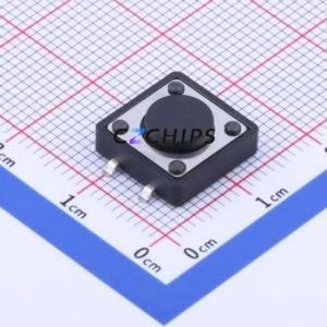 K2-1103SP-B4SW-04 Tactile Switch SMD-4P,12x12mm Switch 2.5N Vertical Mount 12mm 12mm - Product Image 1