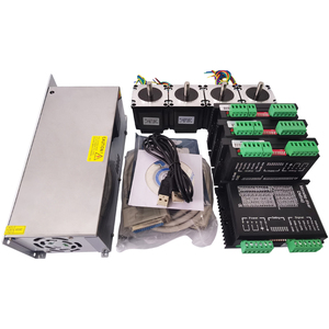 4 Axis Hybrid Open Loop Motor Kit With 1.2 N.m 23 and DM542 Driver Power Supply 4 Axis 23 Motor 4 Axis Open Loop - Product Image 3