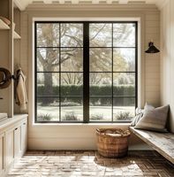 Portes et fenêtres en alliage d'aluminium CBMmart pour villa, design de persiennes résistantes aux ouragans, fenêtres fixes modernes avec verre clair