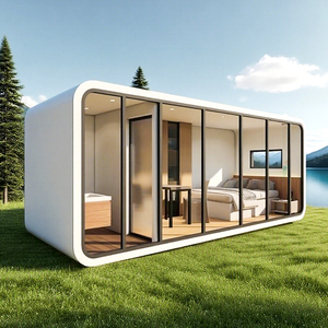 Casas Cápsula Prefabricadas Cómodas de 20, 30 y 40 pies, Impermeables e Ignífugas para Uso en Construcción, Oficinas y Villas - Product Image 1