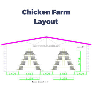 Оцинкованные клетки типа батареи для птицы, куриного слоя, куриного курятника, клетка для животных, продажа по низкой цене - Product Image 2