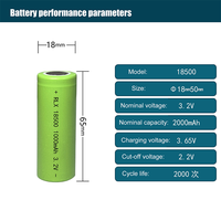 Baterai LiFePO4 18500 3.2V 1000mAh Isi Ulang Terlaris