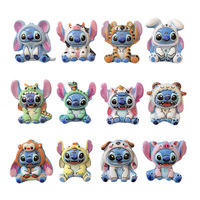 HP0144 colorido Stitch dibujos animados Anime resina encantos niños DIY joyería suministros artesanía accesorios niños dulces hallazgos