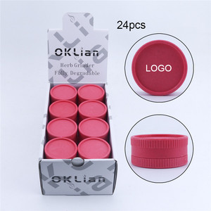 New Degradable Material Herb Grinder 2 Layer Design Smoker Smoking Accessories Tobacco Grinders - Product Image 6