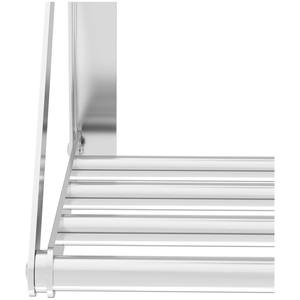 Hotel Kitchen Restaurant Stainless Steel Tubular Style <b>Foldable</b> <b>Wall</b> <b>Mounted</b> Shelf - Product Image 4